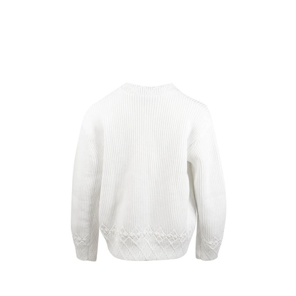 Chanel Size 38 25P Jacket Cotton/Mixed Fibres White SHW