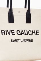 Saint Laurent Rive Gauche recycled canvas with logo bag