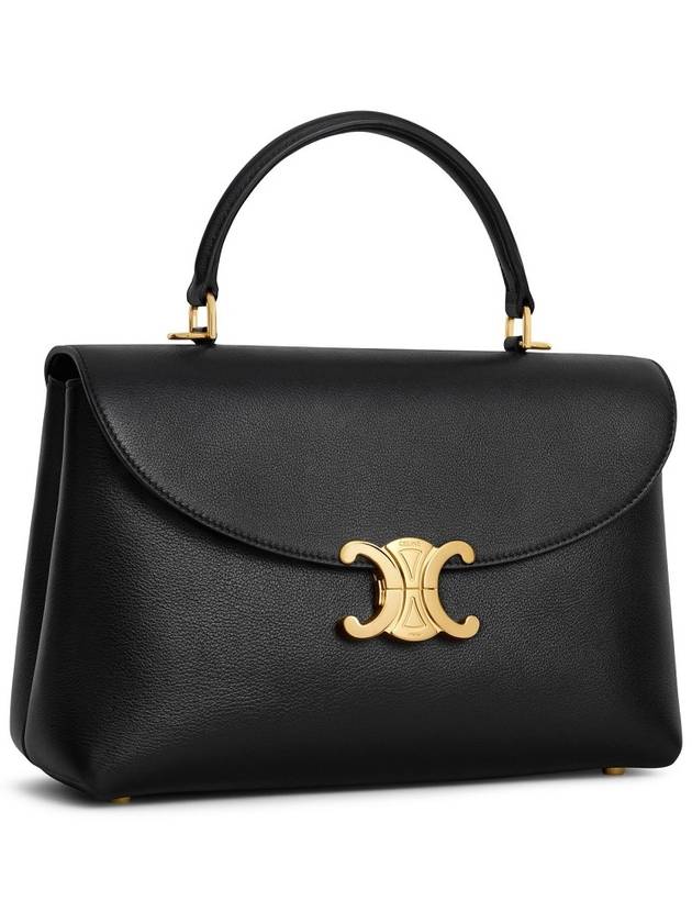 CELINE Medium Nino Supple Calfskin Cross Bag Black