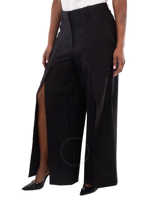 Burberry Burberry Wide-Leg Slit-Detail Trouser, Brand Size 8 (US Size 6)