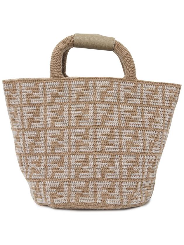 Fendi FF Cashmere Shopping Bag Beige