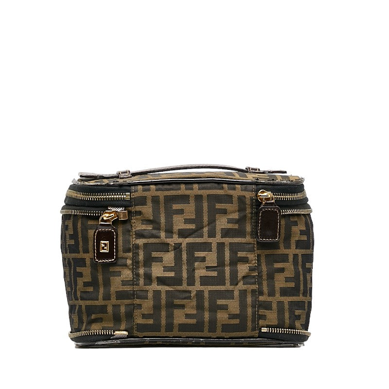 Fendi Brown Zucca Vanity Handbag