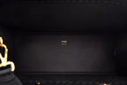 Fendi Black Leather Sunshine Shopper Tote