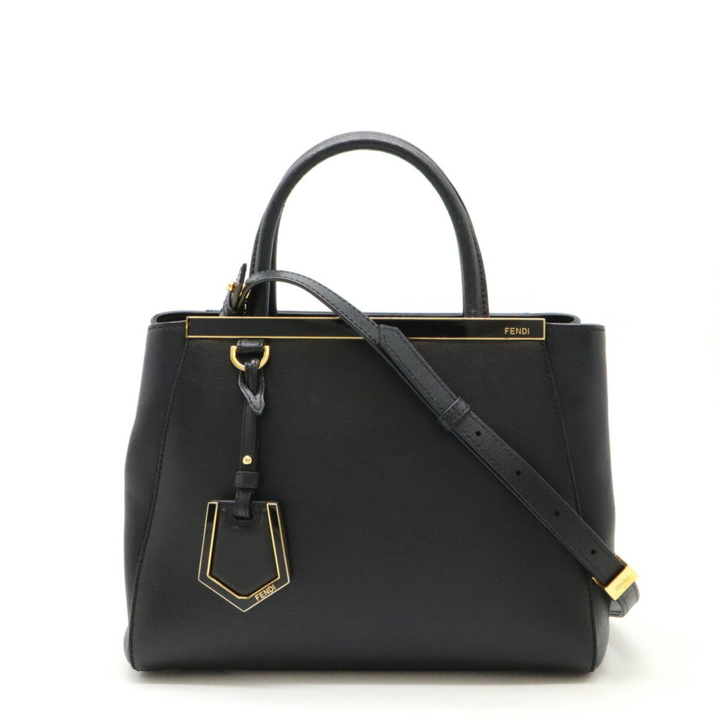 Fendi 2Jours  Leather Handbag Shoulder Bag Tote Bag ()