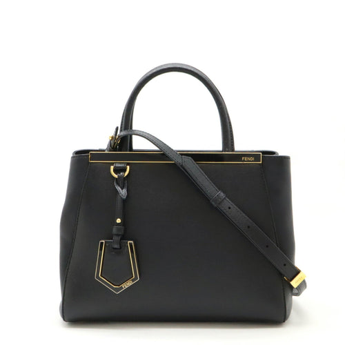 Fendi 2Jours  Leather Handbag Shoulder Bag Tote Bag ()