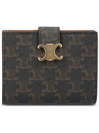 CELINE Victoire Triomphe Medium Wallet Tan