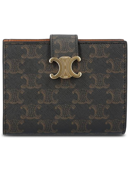 CELINE Victoire Triomphe Medium Wallet Tan