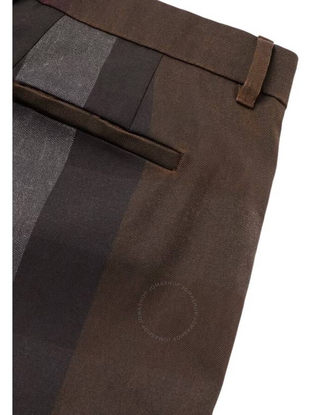 Burberry Straight Leg Pleated Check Twill Trousers 8070154 B0080434945