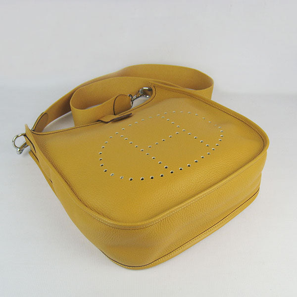 Hermes Evelyne I handbag H6309 yellow silver