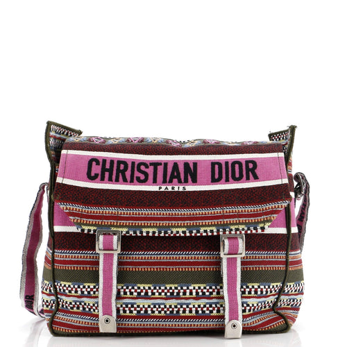 Dior Diorcamp Messenger Bag Embroidered Canvas