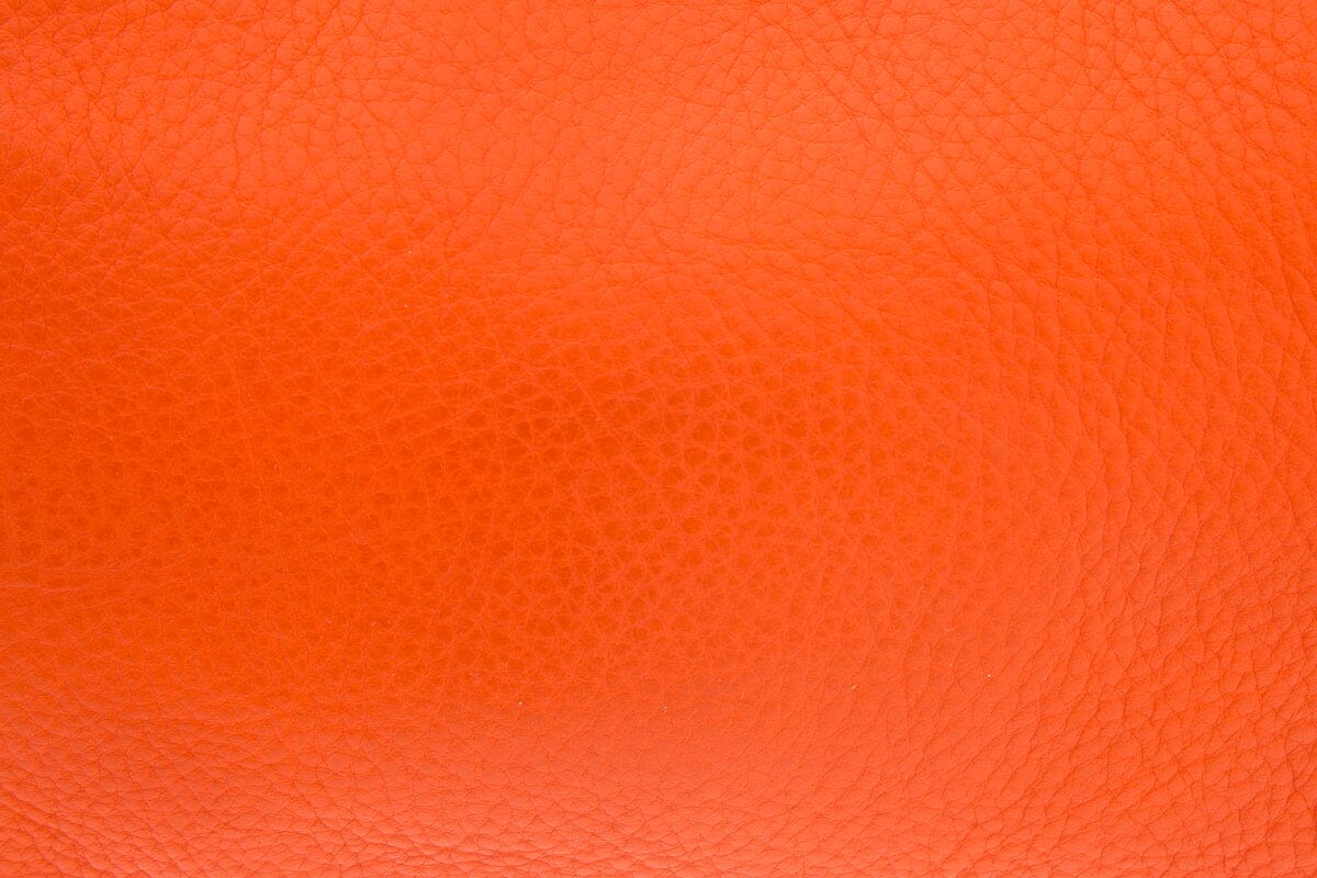 Fendi Orange Leather Baguette Handbag