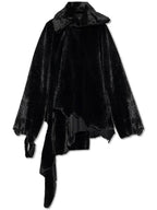 Balenciaga Balenciaga Asymmetrical Cut Faux Fur, Women's, Black