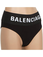 Balenciaga Logo Elastic Briefs Black