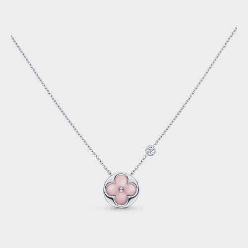 Louis Vuitton SUN MOTIF PINK MOP SILVER BRACELET