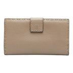 Fendi Fendi Celeria 8M0308 Long Wallet Leather Gray  Gray