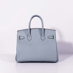 Hermes 30cm Birkin Bag Togo Leather With Strap Blue Lin Gold