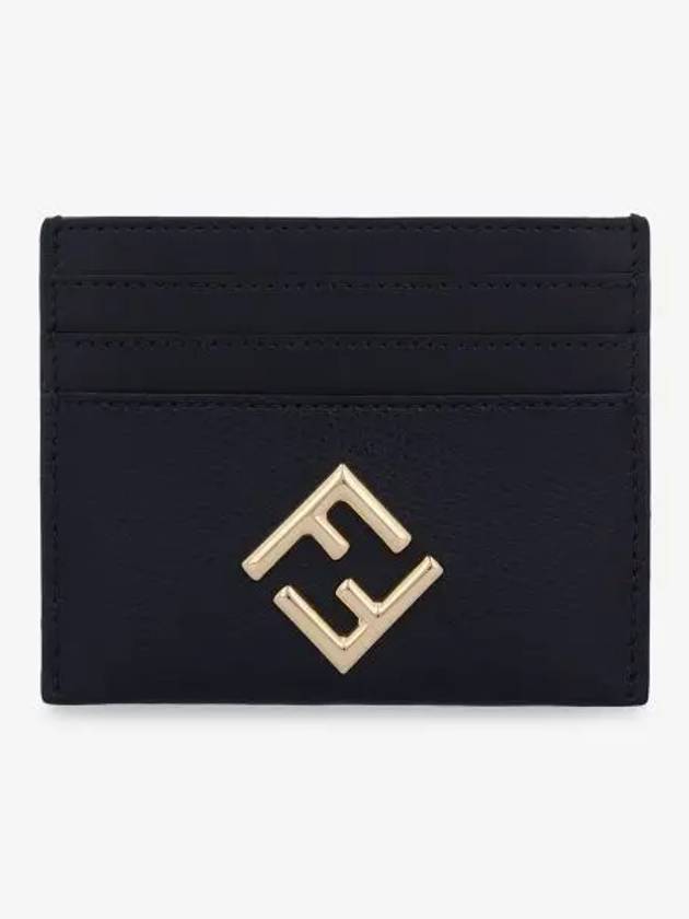 Fendi FF Diamond Card Wallet Black
