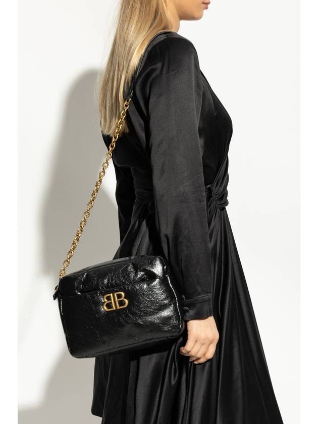 Balenciaga Monaco Camera Small Cross Bag Black