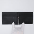 Saint Laurent Double Fold Wallet Double Folded Wallet Leather  Wallet Black 378005BTY0N1000