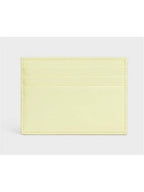 CELINE Triomphe Shiny Calfskin Card Wallet Light Yellow
