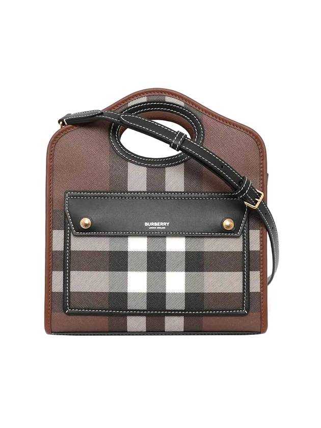 Burberry Mini Pocket Tote Bag Brown