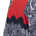 Chloe lace trimmed floral sleeve boho dress