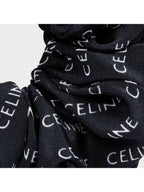 CELINE Rayure Bracelet Slik Scrunchy Gold Black