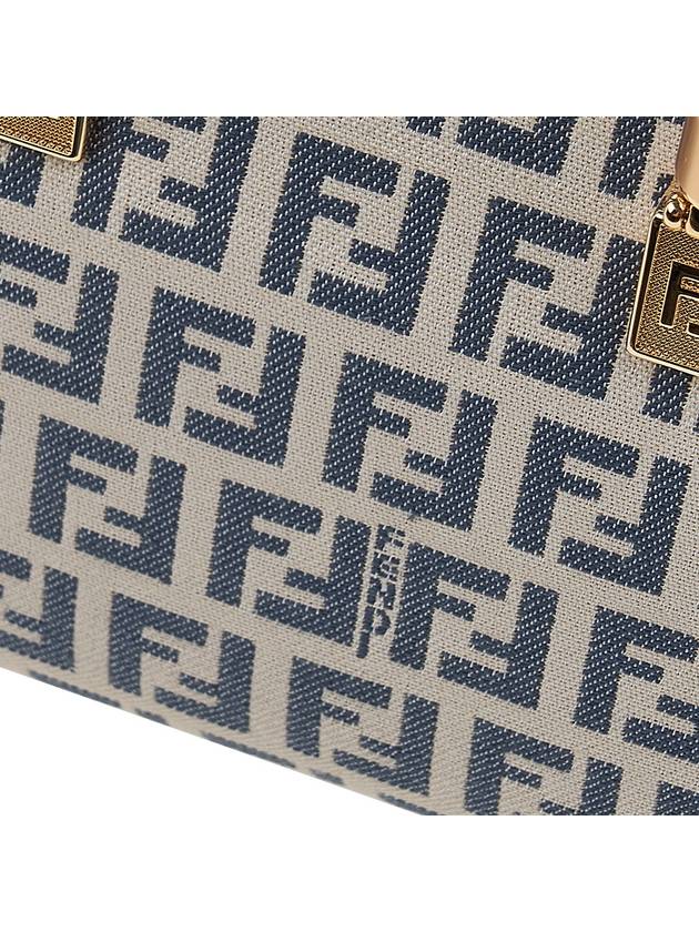 Fendi FF Small Fabric Tote Bag Blue