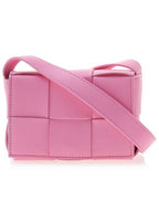 Bottega Veneta Intrecciato Cassette Small Cross Bag Pink