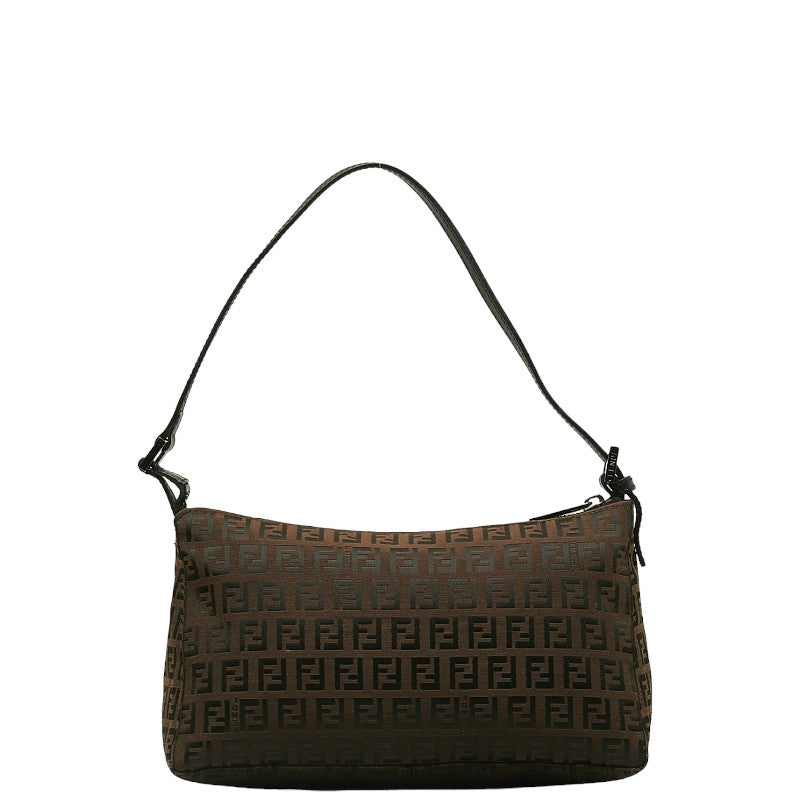 Fendi  Handbag Pouch 8BR267 Black Canvas Leather  Fendi