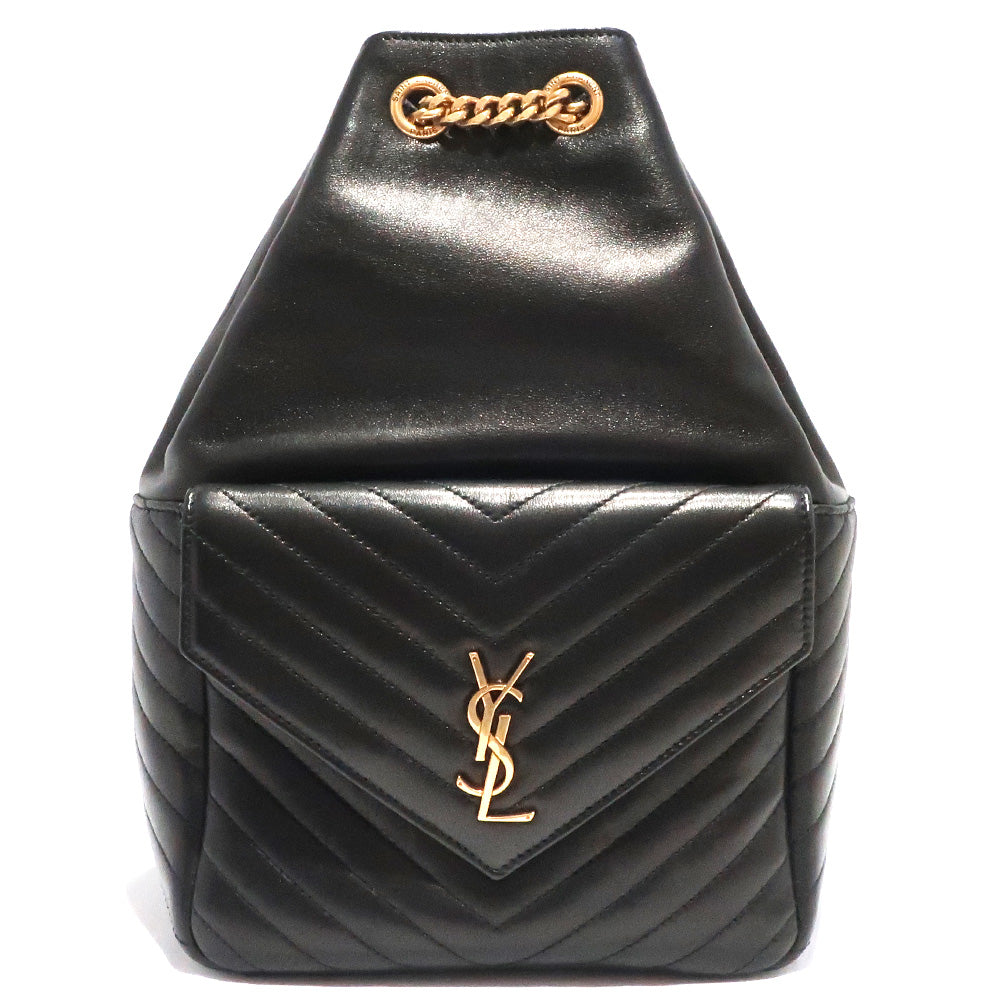 Saint Laurent Joe Joe Loop 672609 Black YSL Cassandra Classic Monogram Chain Leather Bag G