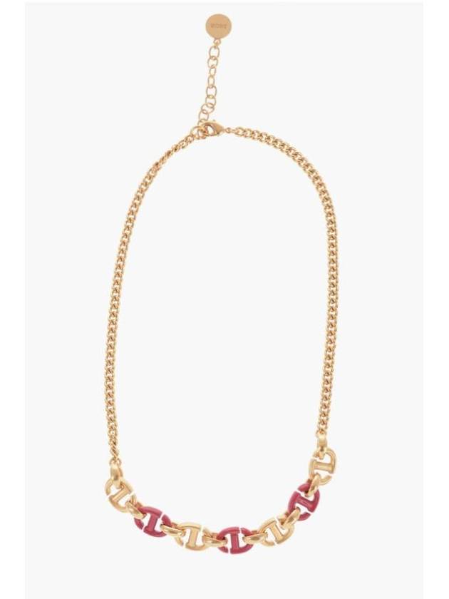 CD Logo Pendant Necklace Gold Dior