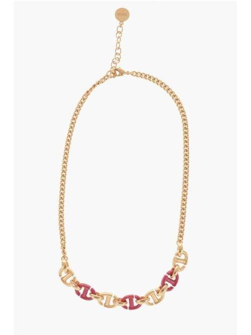 CD Logo Pendant Necklace Gold Dior