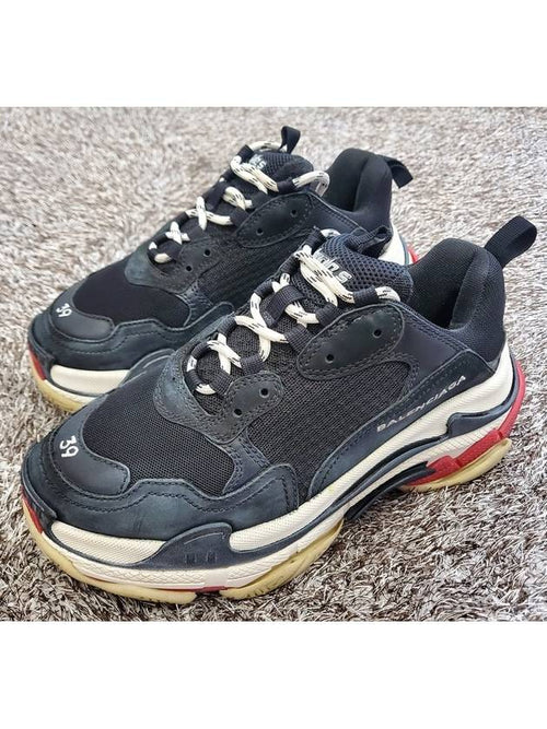 Balenciaga Triple S Black Red 39 260