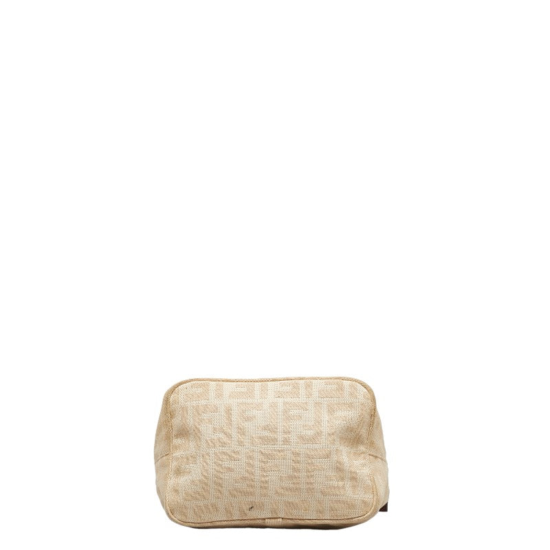 FENDI FENDI ZUCKA 26686 Handbag Canvas/Laser Beige Ladies