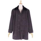 Vint Ivan Laurent Yves Saint Laurent Coat Necklace White Wool Landless Out  M Gr/Black