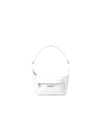 Balenciaga Raver Logo Handle Medium Shoulder Bag White