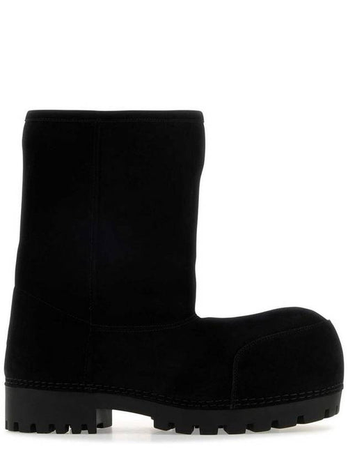 Balenciaga Alaska Fur Low Winter Boots Black
