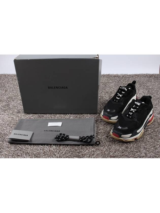 Balenciaga Triple S Black Red 36 230
