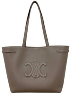 CELINE Cabas Anais Cuir Grain Calfskin Shoulder Bag Pebble