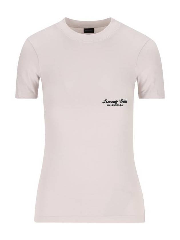 Balenciaga Beverly Hills Short Sleeve T-Shirt White