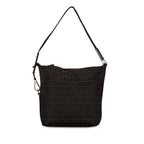 Fendi Zukiano One-Shoulder Bag Handbag Brown Canvas Leather  Fendi