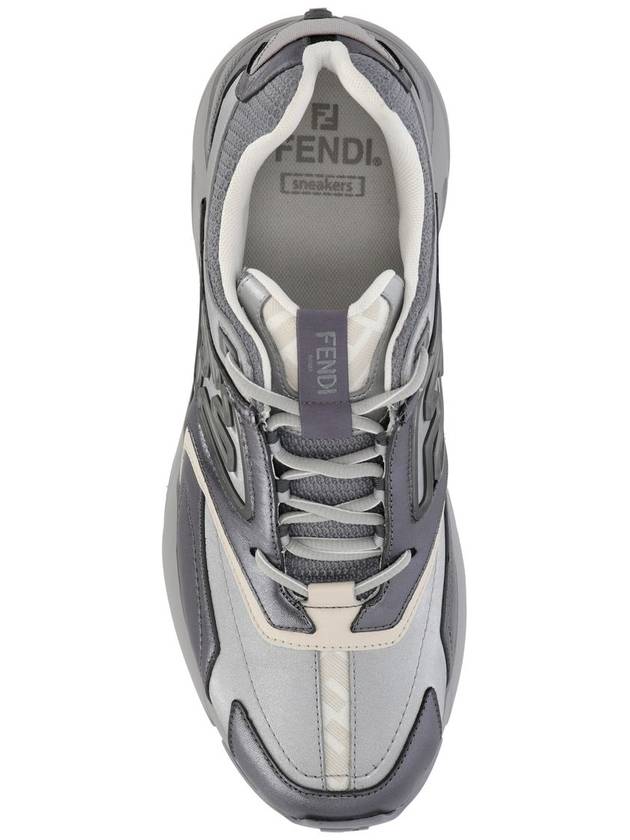 Fendi Faster Trainer Low Top Sneakers Grey