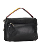 Fendi Monster Ice Logo Fendi Handbag 2WAY 7VA411 Black Leather Nylon  Fendi