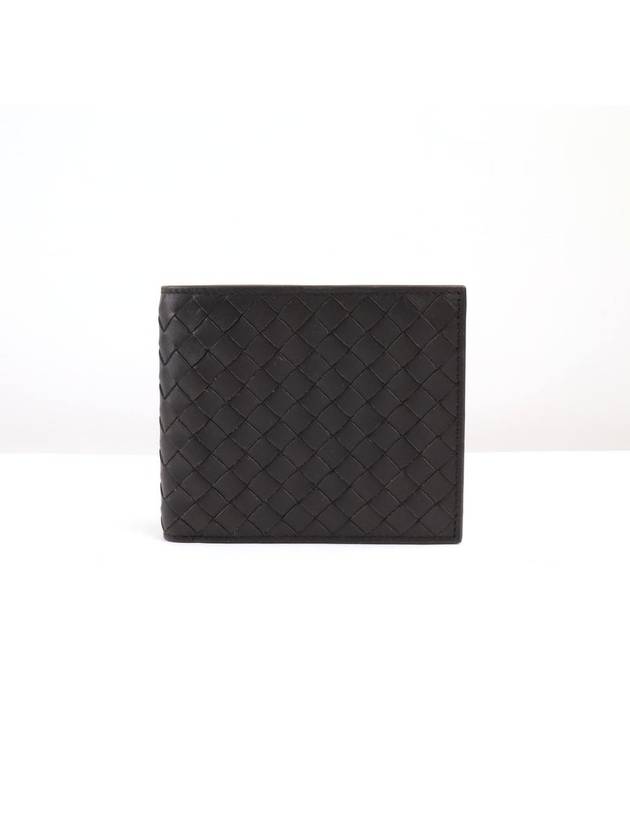 Bottega Veneta Intrecciato Weaving Half Wallet Espresso