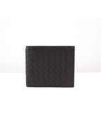 Bottega Veneta Intrecciato Weaving Half Wallet Espresso