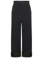 Burberry Cotton Carpenter Straight Pants Black