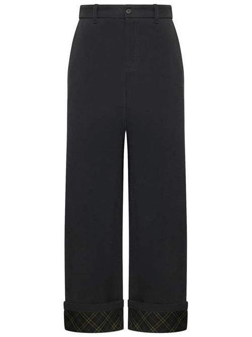 Burberry Cotton Carpenter Straight Pants Black