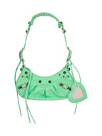 Balenciaga Le Cagole XS Lambskin Shoulder Bag Light Green