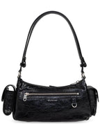 Balenciaga Superbusy Leather Shoulder Bag Black